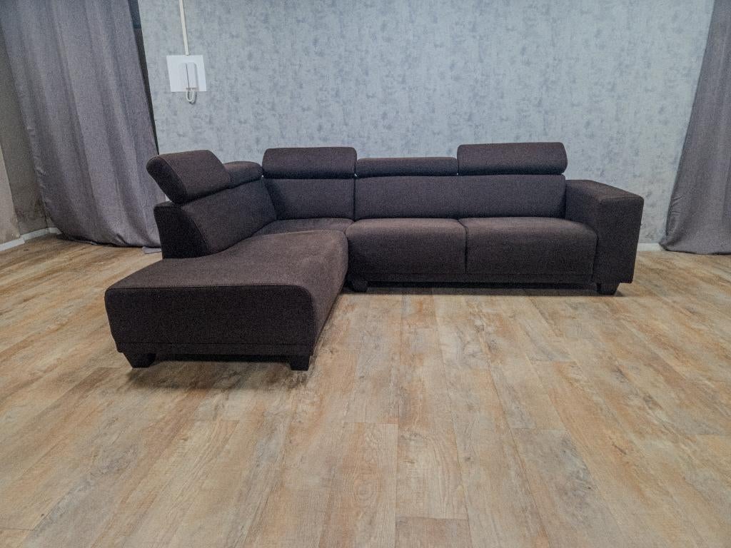 GRATIS BEZORGEN - Mooi Bruin Hoekbank, Info@banxtel.nl, Gebruikt, Hoekbank, Hoekbank