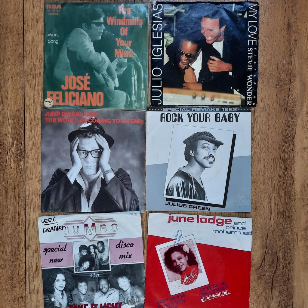 SINGLES 0,50 P/S LETTER J, Ophalen of Verzenden, Gebruikt, Pop