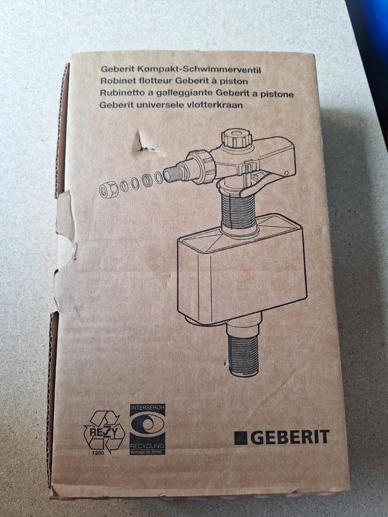 Geberit Kompakt-Schwemmerventiel / Vlotterkraan, Ophalen of Verzenden