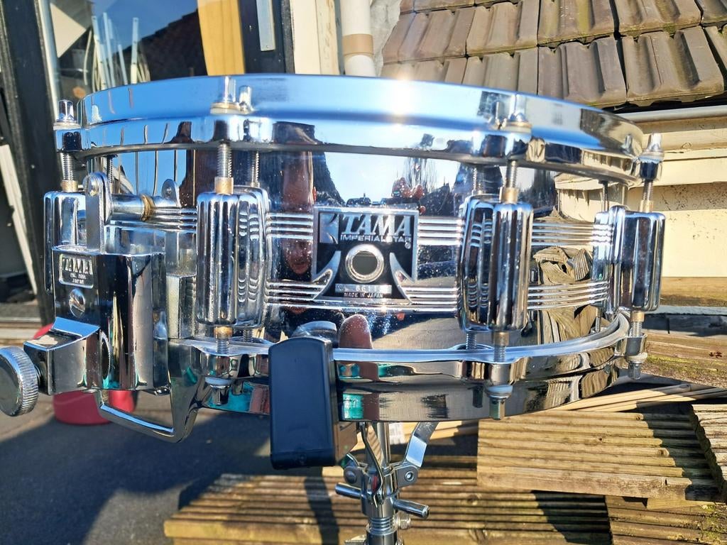 Tama Kingbeat (Imperialstar badge) uit de jaren 1970, Muziek en Instrumenten, Drumstellen en Slagwerk, Ophalen of Verzenden, Gebruikt