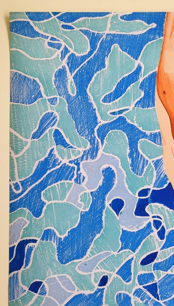 David Hockney - Diver - Officiele zegels, Ophalen of Verzenden