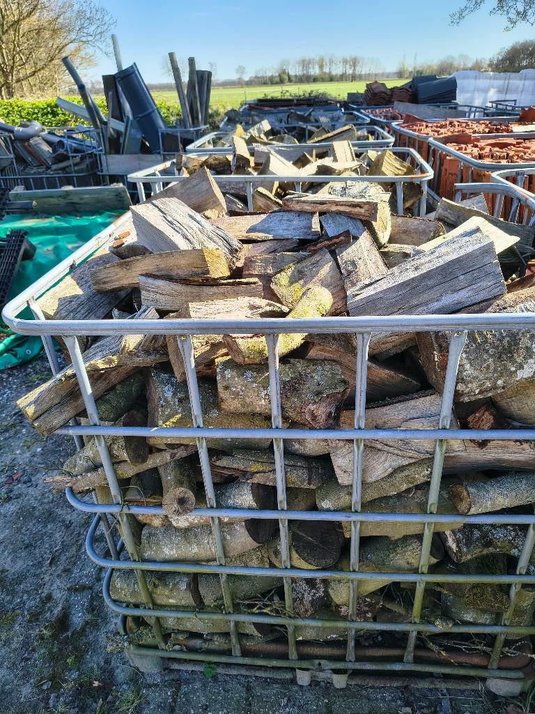 haardhout beuken halfdroog, 6 m³ of meer, Ophalen of Verzenden, Beukenhout, Stammen