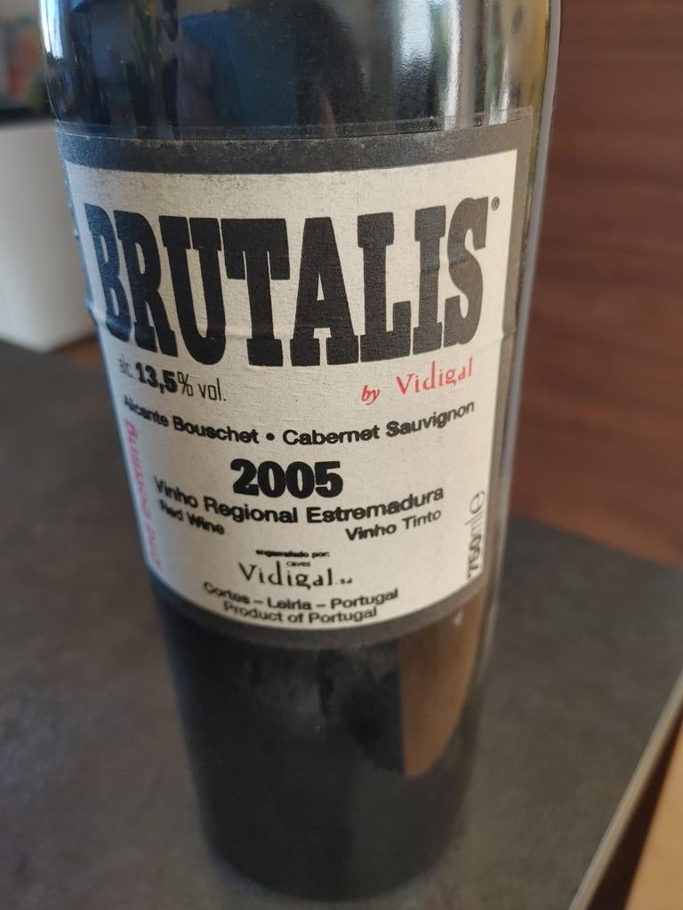 Brutalis by Vidigal 2005 - Krachtige Rode Wijn, Verzamelen, Wijnen, Overige gebieden, Nieuw, Ophalen of Verzenden, Rode wijn