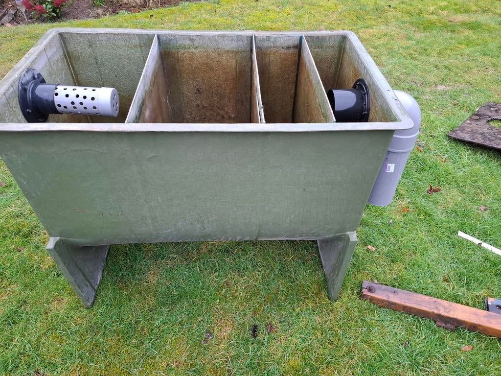 4 kamerfilter inclusief 2 aftapkranen, Ophalen