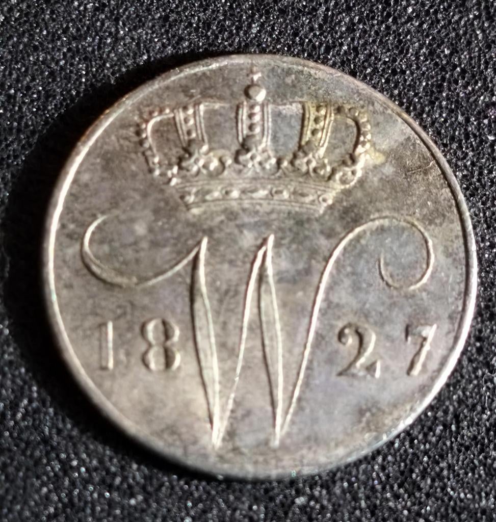 5 cent 1827 Utrecht Willem 1 mooie kwaliteit, Postzegels en Munten, Munten | Nederland, Ophalen of Verzenden, Koning Willem I