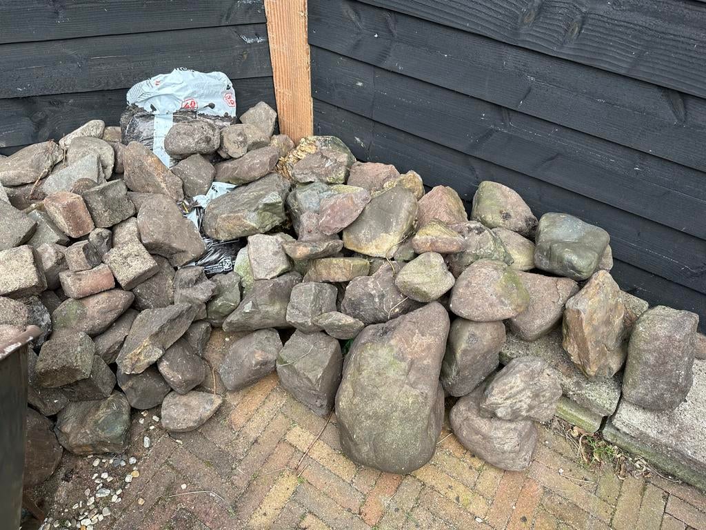 Diverse keien en stenen voor tuin of decoratie, Tuin en Terras, Ophalen, Overige materialen, Gebruikt, Kei