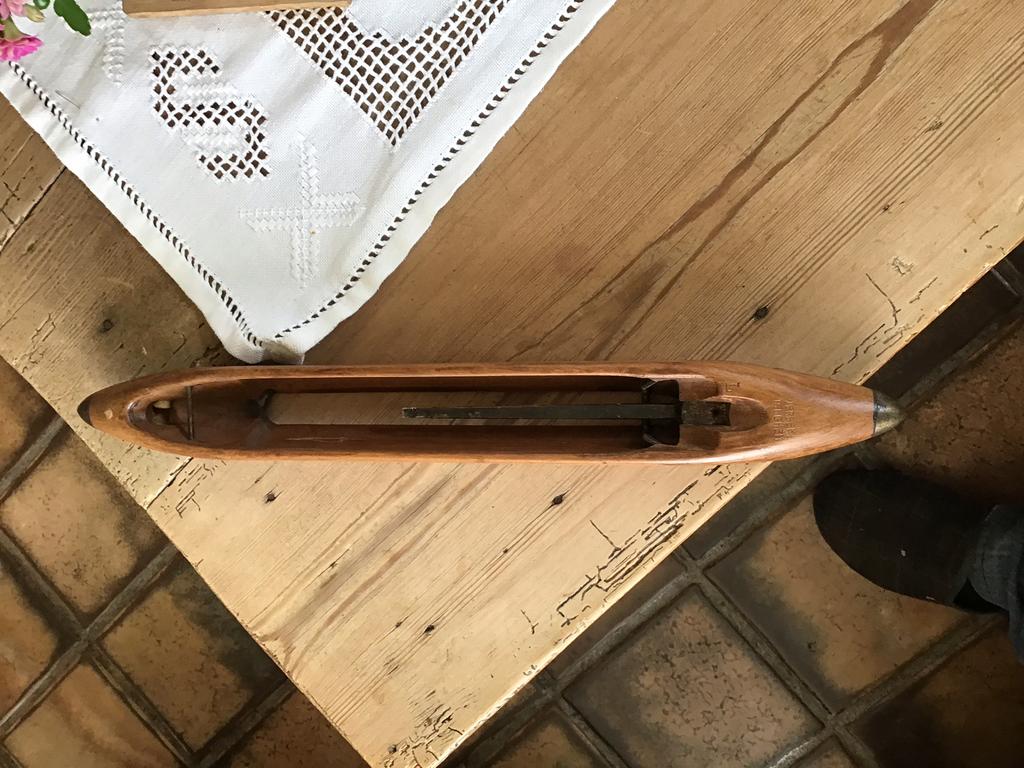 Oude schietspoel weefgetouw Verbeke Iseghem, Antiek en Kunst, Verzenden