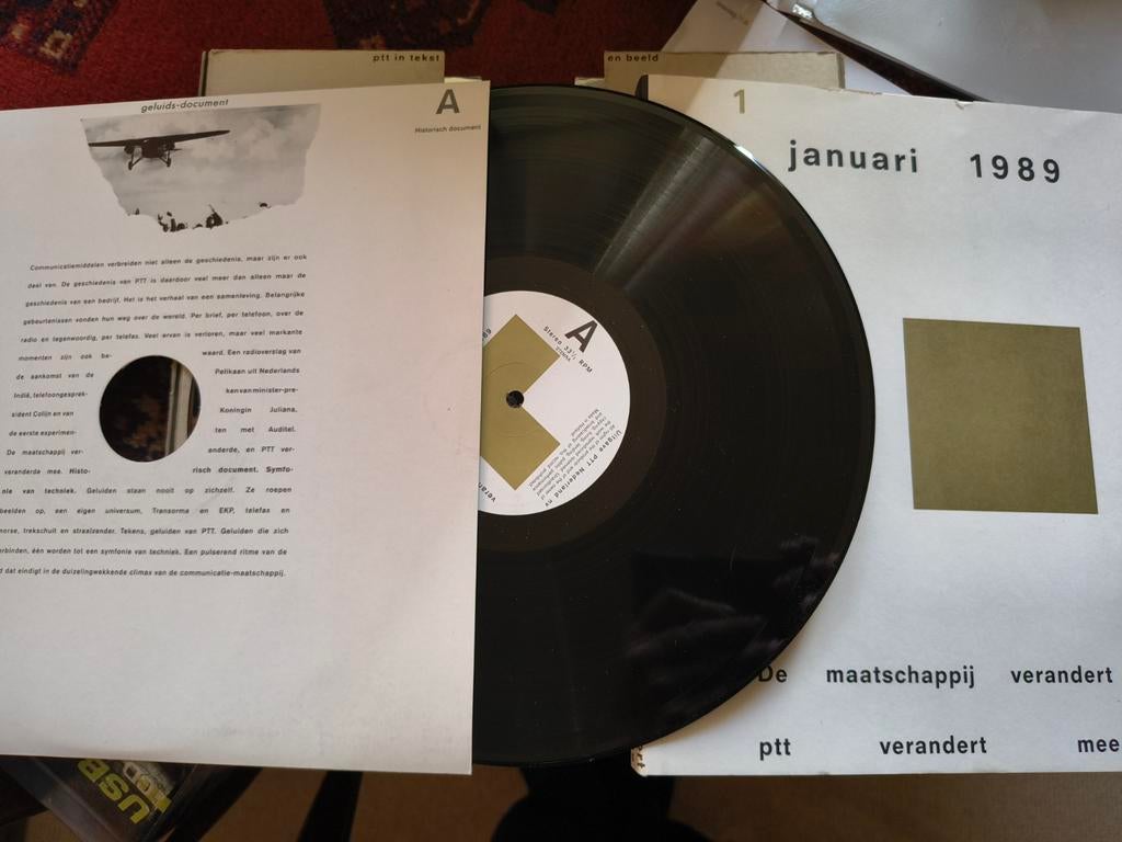 PTT Historisch Boek & LP - Januari 1989, Ophalen of Verzenden