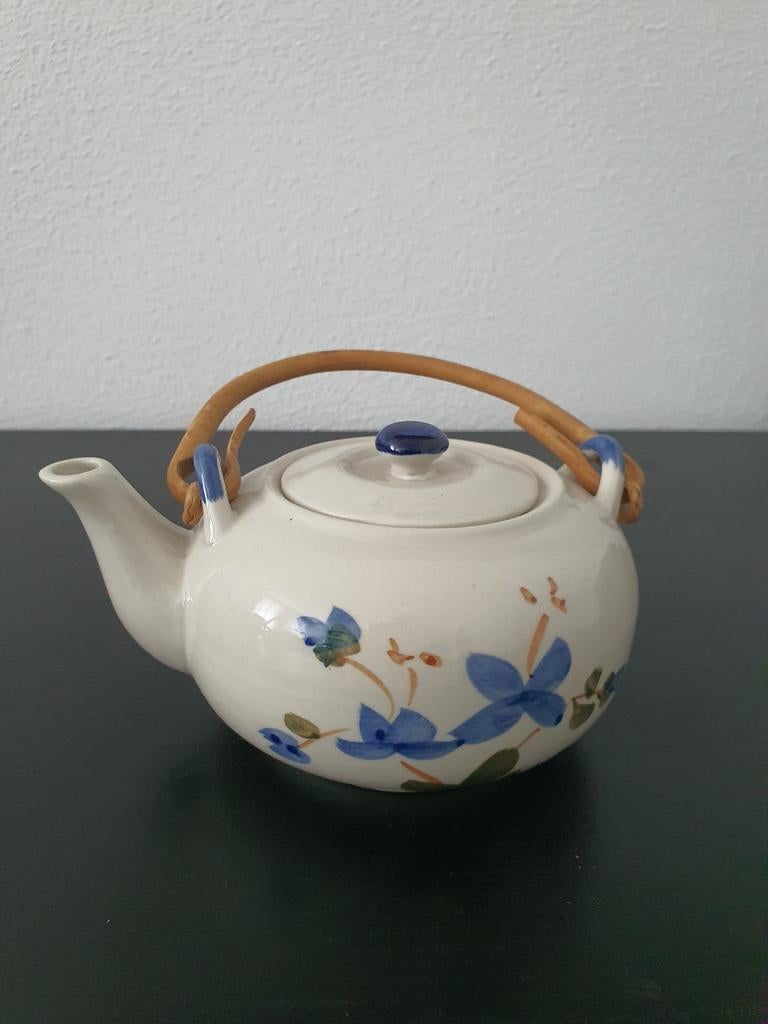 Vintage CHIKANG Theepot handpainted, Ophalen of Verzenden