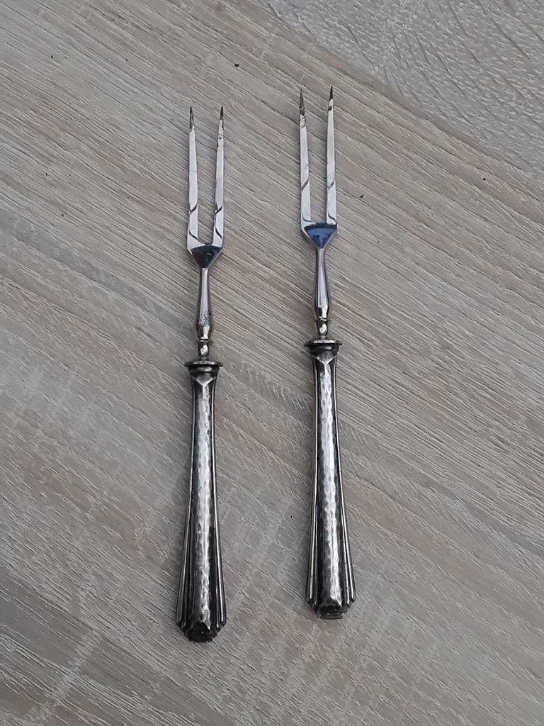 Antieke Vleesvorken - Set van 2, Antiek en Kunst, Antiek | Bestek, Ophalen