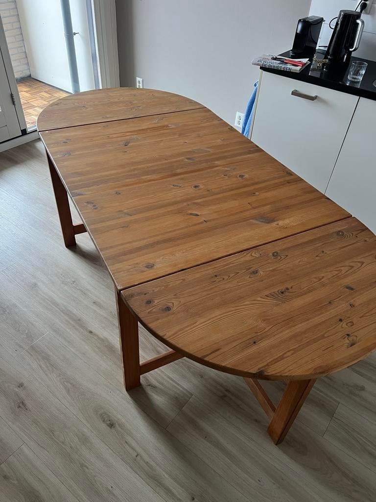 Uitschuifbare eettafel 120/220, Huis en Inrichting, Ophalen, Gebruikt, 200 cm of meer, 50 tot 100 cm