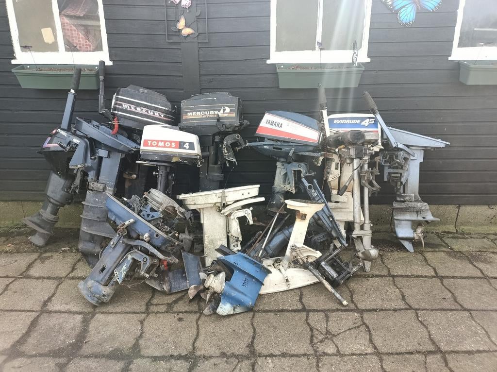 Partij buiten boord motoren loop of sloop, Ophalen, Gebruikt