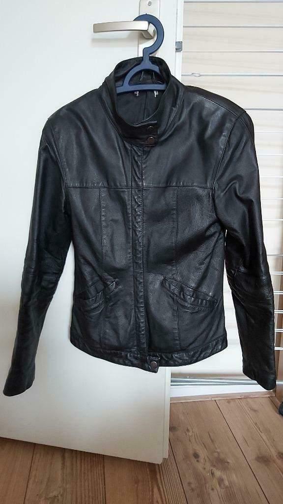 Leren jas / jack, Ophalen of Verzenden, Gedragen, Maat 34 (XS) of kleiner, Zwart