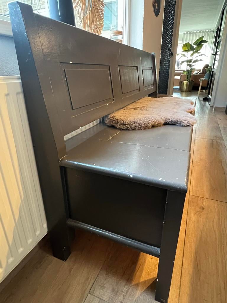 Klepbank en eikenhouten tafel, Ophalen, Gebruikt