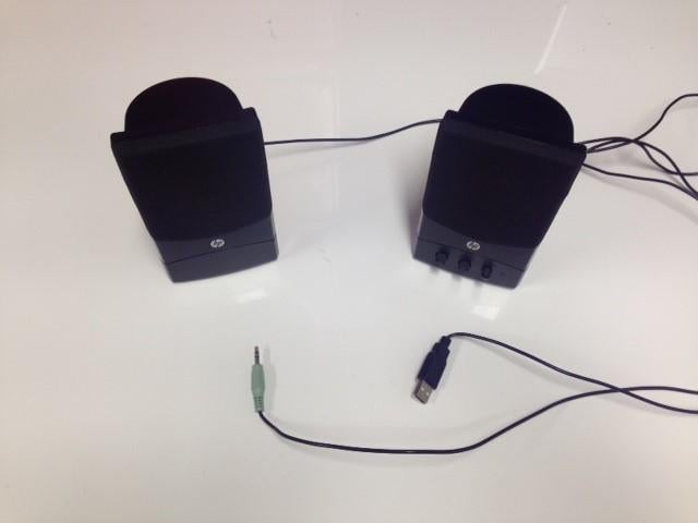 HP PC USB speakers type IC-236 1 watt, Computers en Software, Pc speakers, Ophalen, Gebruikt, Audiokanaal 2, Hp