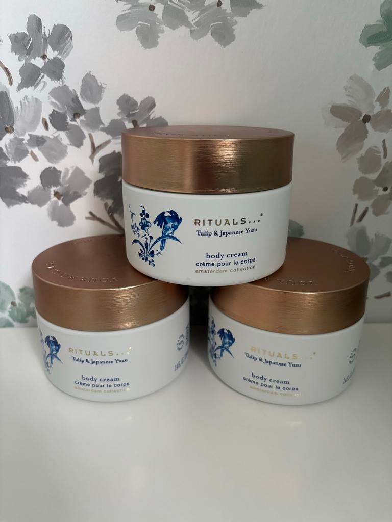 Rituals Amsterdam Collection body crèmes Tulip & Yuzu NIEUW, Ophalen of Verzenden, Nieuw, Bodylotion, Crème of Olie