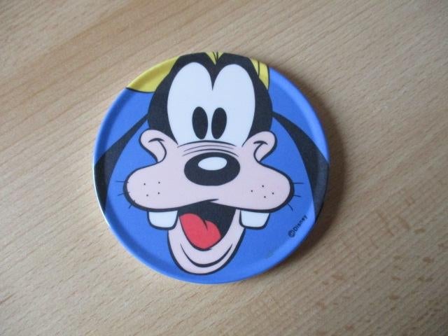 Disney Goofy kunststof onderzetter Cole & Mason 9,5cm, Ophalen of Verzenden, Goofy of Pluto, Gebruikt, Beeldje of Figuurtje