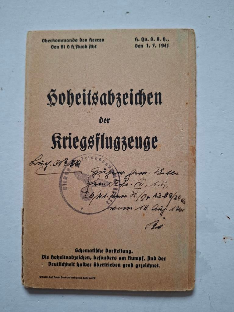 Hoheitsabzeichen der kriegsflugzeuge, Ophalen of Verzenden, Nederland, Embleem of Badge