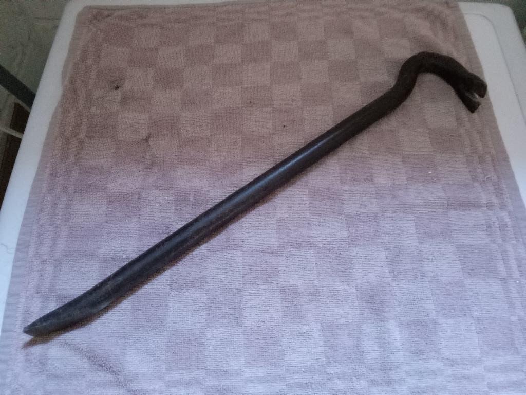 oude grote koevoet / breekijzer, Ophalen