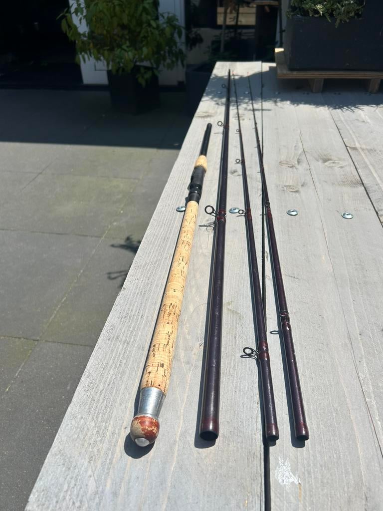 Heavy Feeder hengel 12 ft handbuilt, Watersport en Boten, Hengelsport | Witvissen, Ophalen, Gebruikt, Werphengel