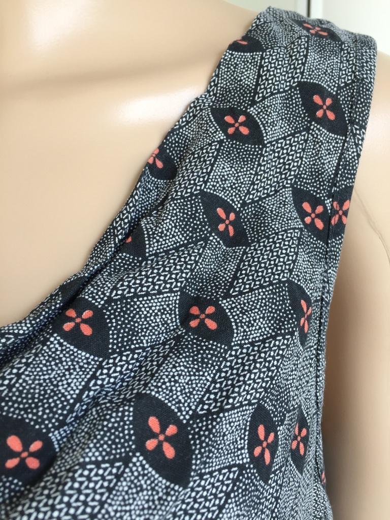 B877 Pimkie: jurkje jurk tuniek Maat M=38-40 grijs/zwart/ora, Maat 38/40 (M), Ophalen of Verzenden, Zo goed als nieuw, Pimkie