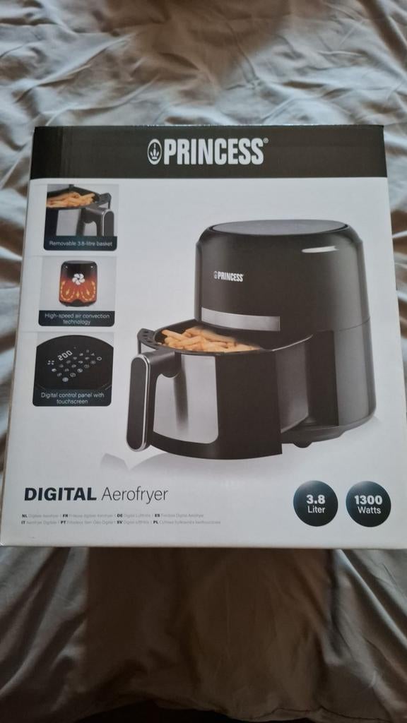 Princess Digitale Aerofryer - 3.8L, 1300W, Witgoed en Apparatuur, Airfryers, Ophalen, Nieuw, Airfryer, 1000 t/m 1499 gram