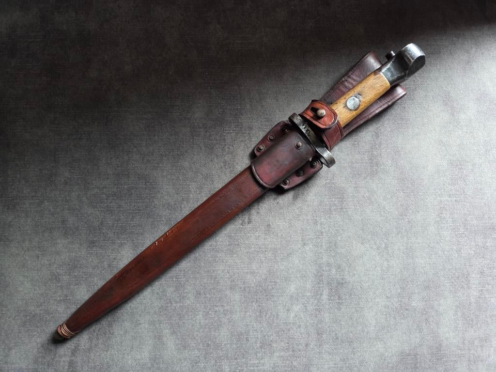 Repro schede voor Nederlandse M.95 Cavalerie bajonet, Verzamelen, Ophalen of Verzenden, Nederland, Mes of Dolk