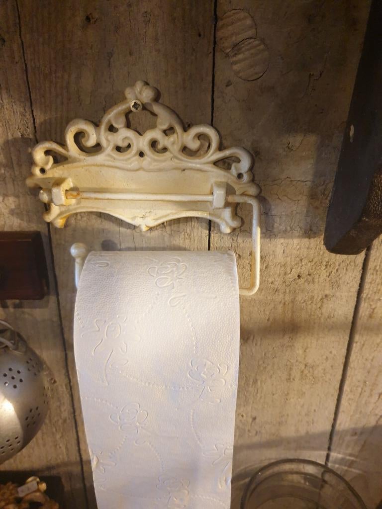 Gietijzeren wc rol houder toiletrolhouder, Ophalen of Verzenden