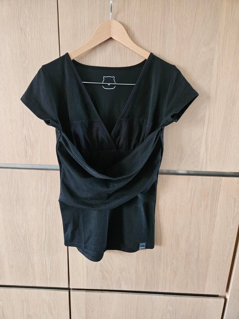 Womboo baby buidelshirt maat M ZGAN, Ophalen, Zo goed als nieuw, Zwart, Korte mouw