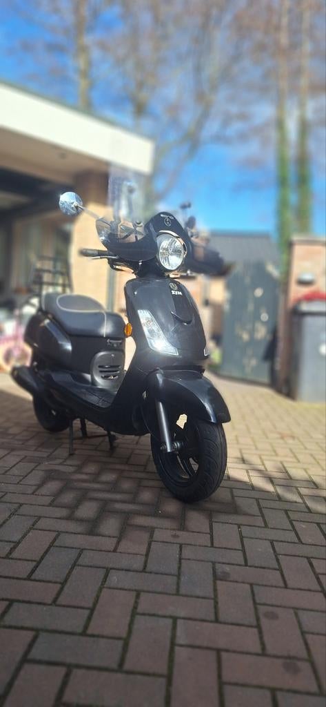 Sym Fiddle 2 scooter - Zwart, Ophalen, Gebruikt, Benzine, Fiddle
