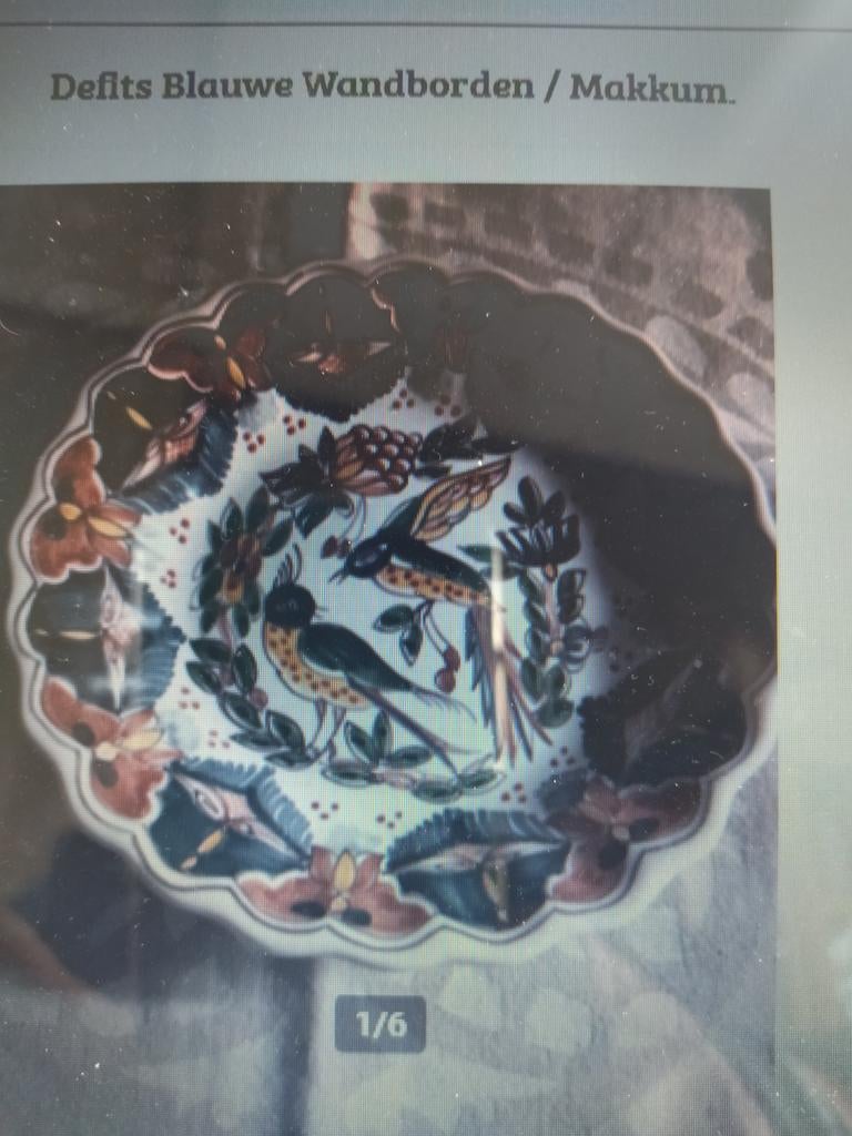 Wandbord uit Makkum., Huis en Inrichting, Woonaccessoires | Wanddecoraties, Ophalen of Verzenden