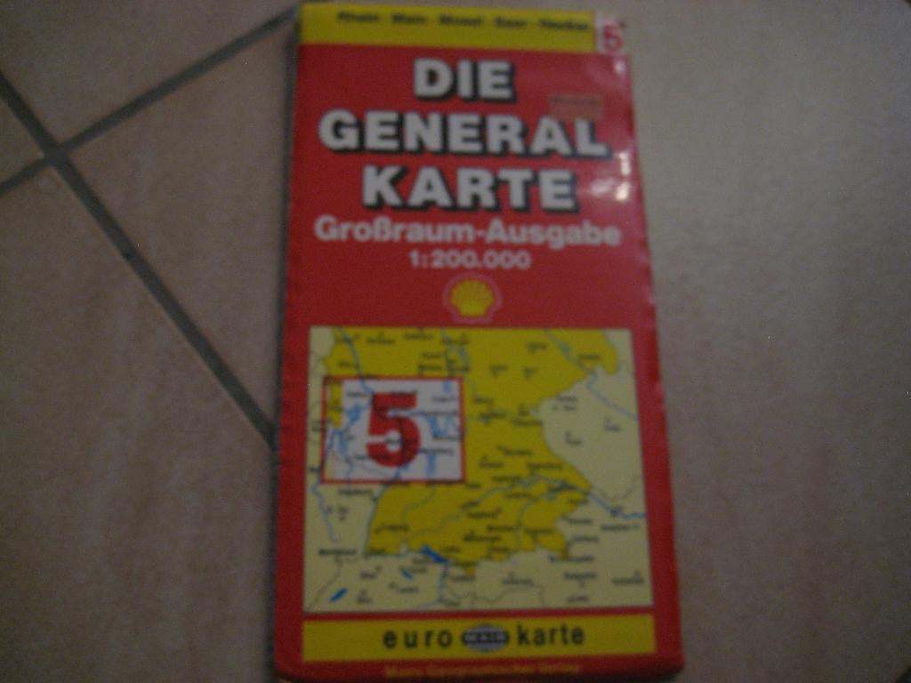 Generalkarte van Duitsland: Rhein-Mosel, Boeken, Gelezen, Verzenden, Landkaart, Duitsland