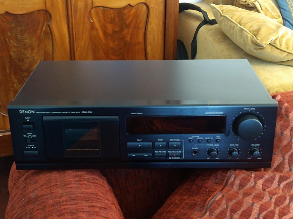 Denon cassettedeck DRM 550 z.g.a.n., Ophalen of Verzenden, Enkel, Denon, Tiptoetsen
