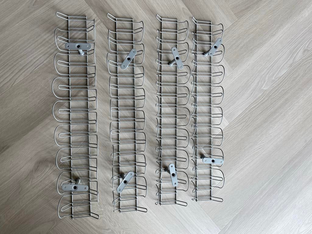 4x IKEA Signum kabelgoot zilverkleurig 70 cm, Ophalen of Verzenden, Zo goed als nieuw