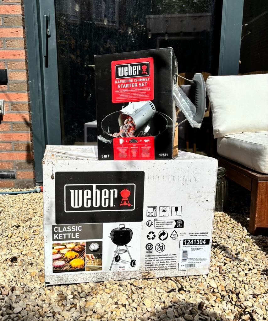 Weber classic kettle complete set ongebruikt, Ophalen, Nieuw