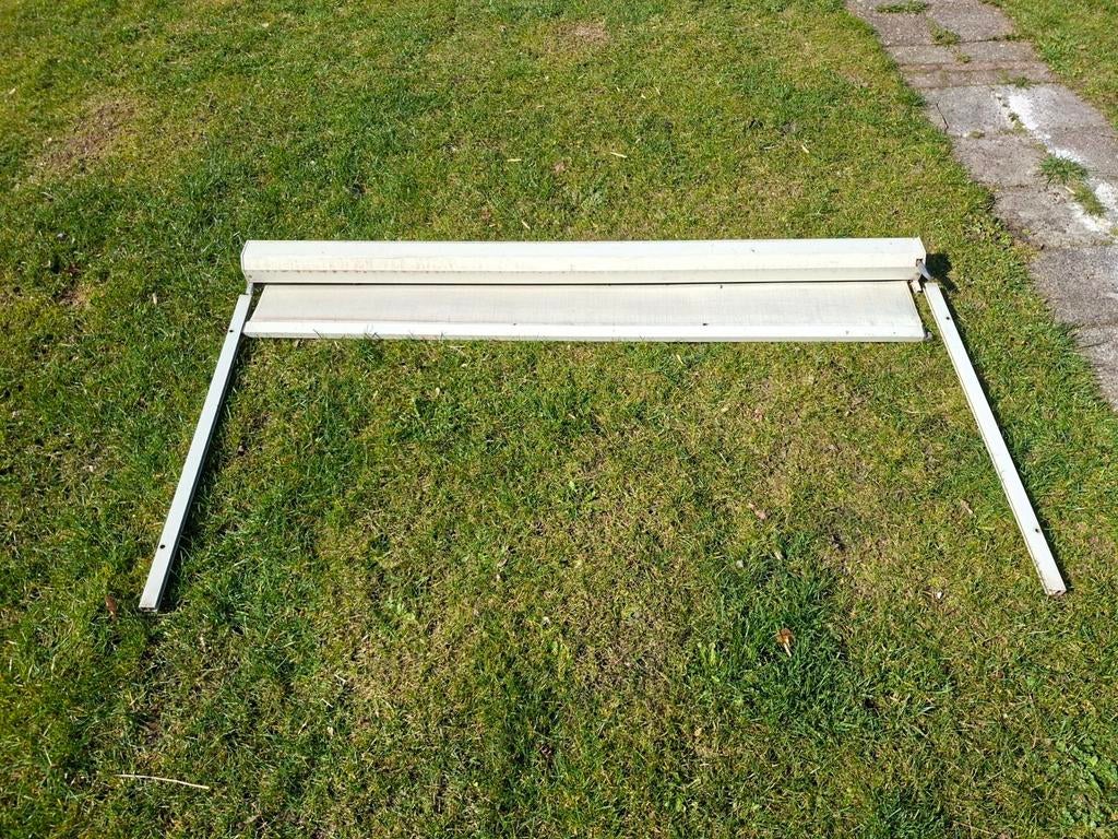 Zonwering screen wit 172.5 cm breed, Tuin en Terras, Zonneschermen, Ophalen, Gebruikt, Minder dan 250 cm, Minder dan 150 cm