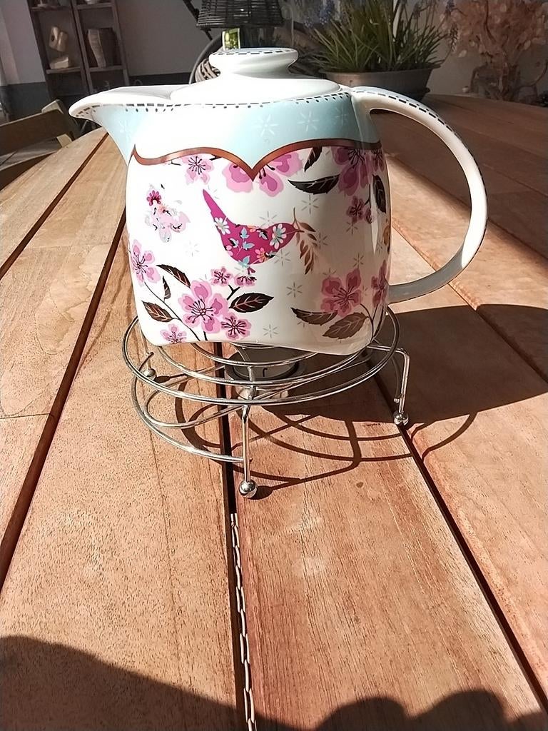 Theepot met theelichtje, Birdy Collection by Xenos, Ophalen of Verzenden