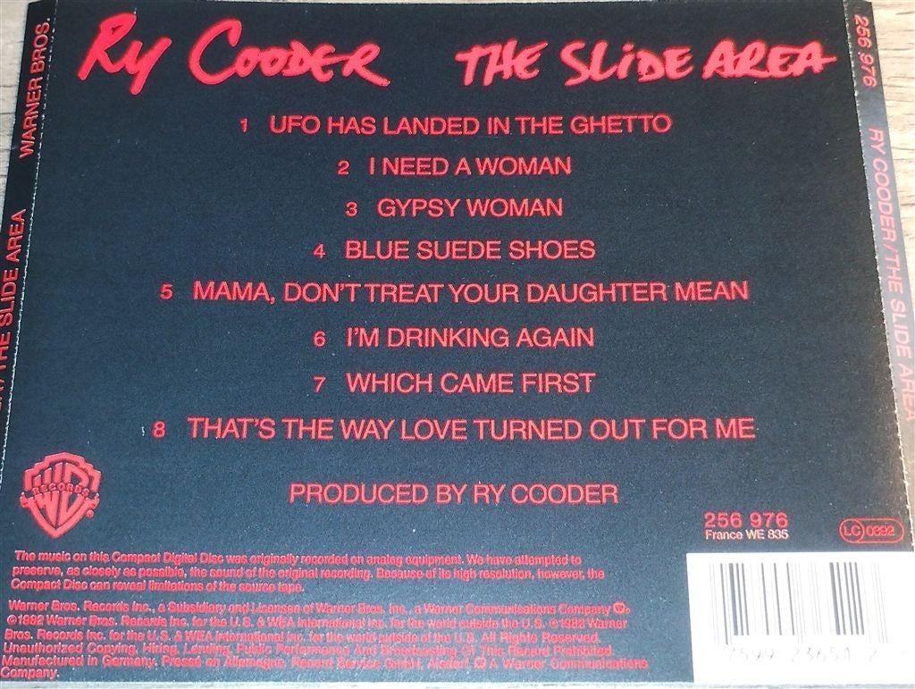 Ry Cooder - The Slide Area, Ophalen of Verzenden, 1980 tot heden, Zo goed als nieuw, Jazz