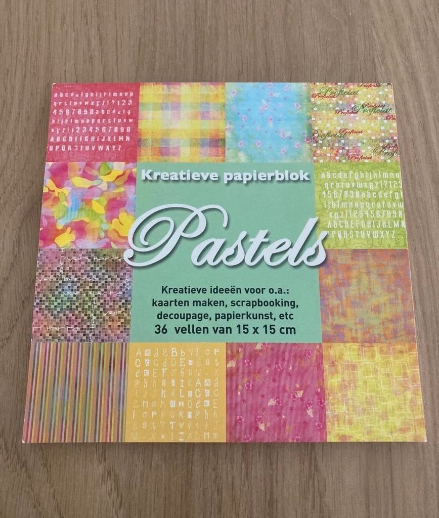 Papierblok pastels, 36 vellen, Ophalen, Nieuw