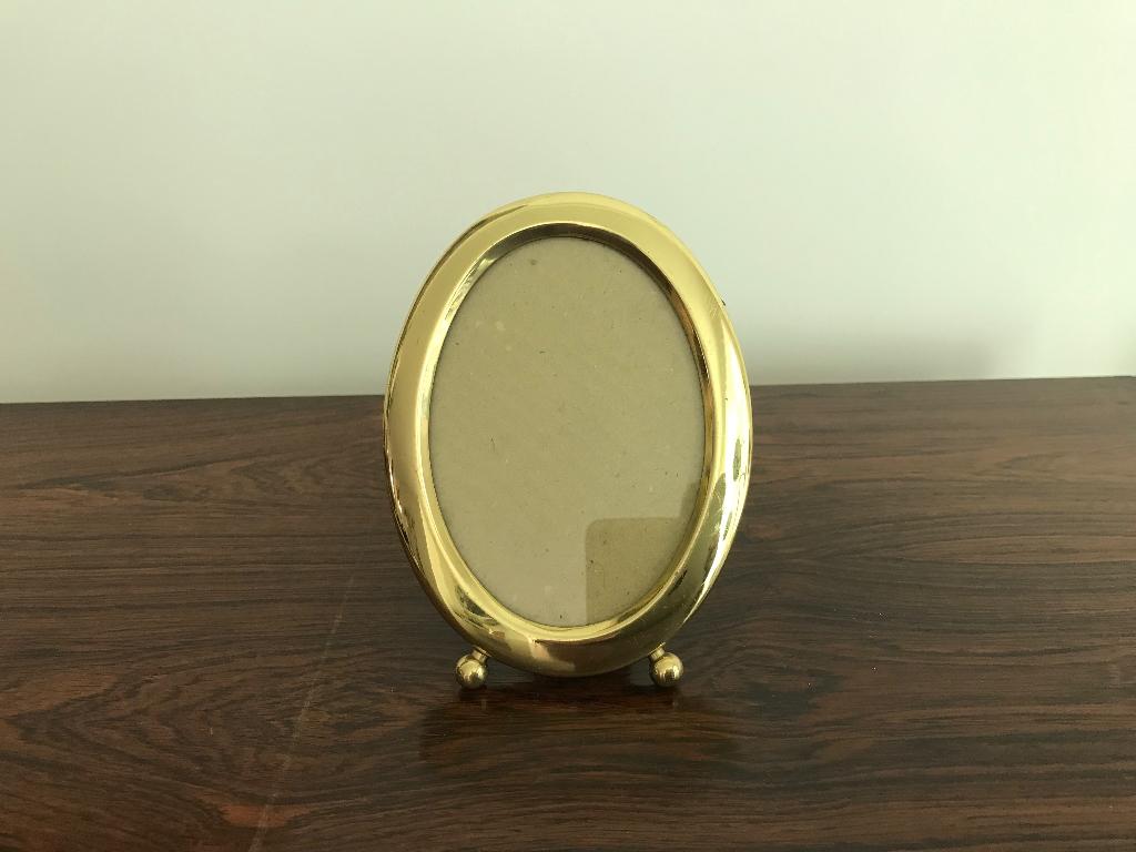 Lijst kader ovaal goudkleurig met glas, Ophalen of Verzenden