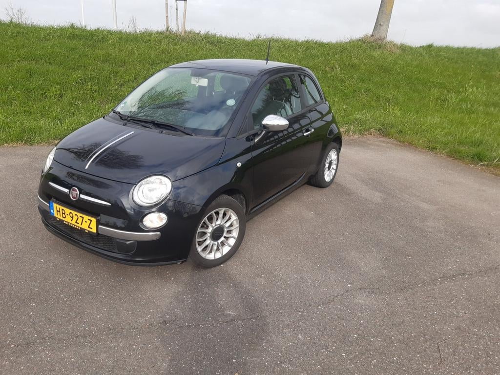 Fiat 500 0.9 Twinair C 2015 Zwart, Voorwielaandrijving, 840 kg, Zwart, Origineel Nederlands