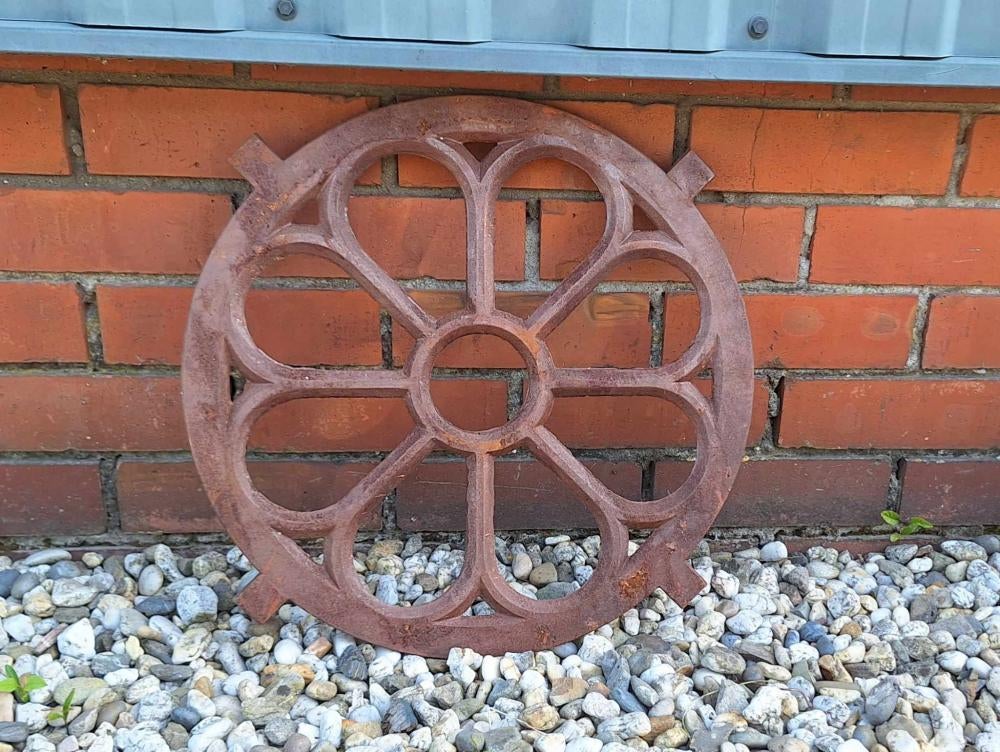 Rond gietijzeren stalraam als deco of voor gebruik., Ophalen, Minder dan 80 cm, Overige typen, Nieuw