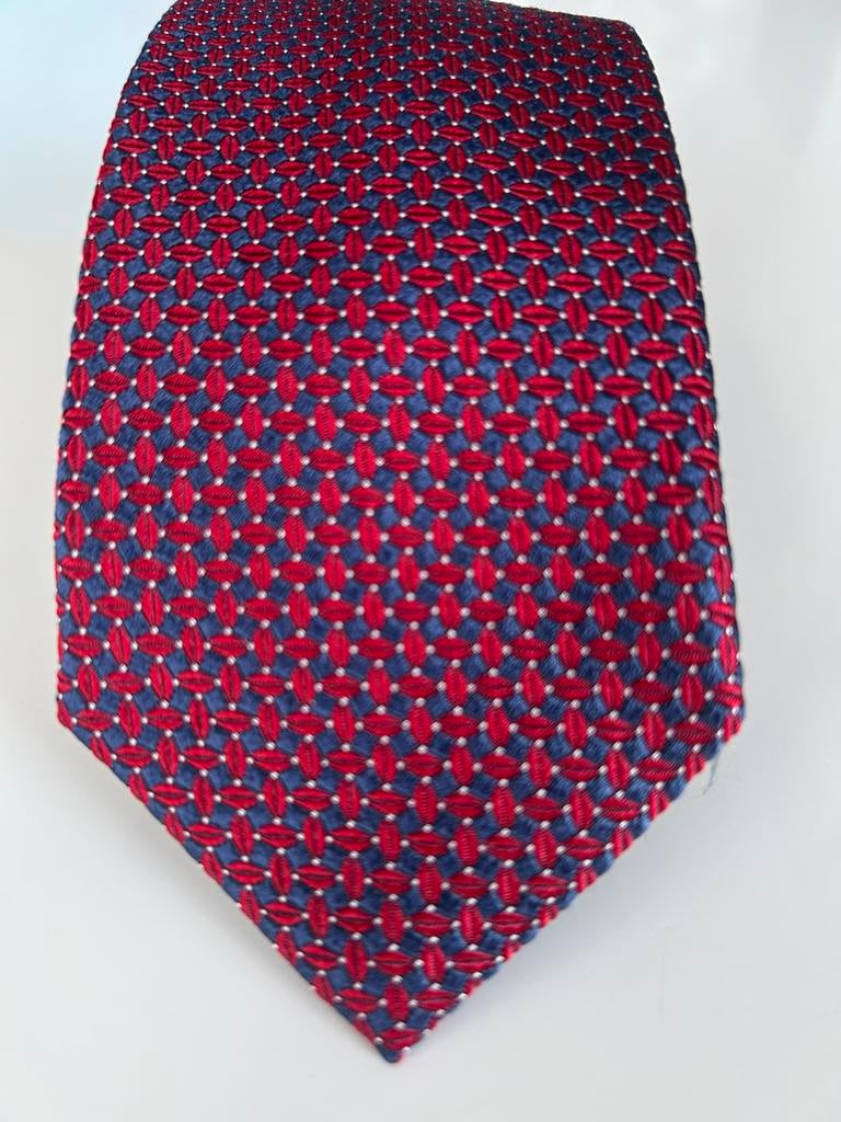 Profuomo Sky Blue Zijden Stropdas, Ophalen of Verzenden, Zo goed als nieuw, Blauw