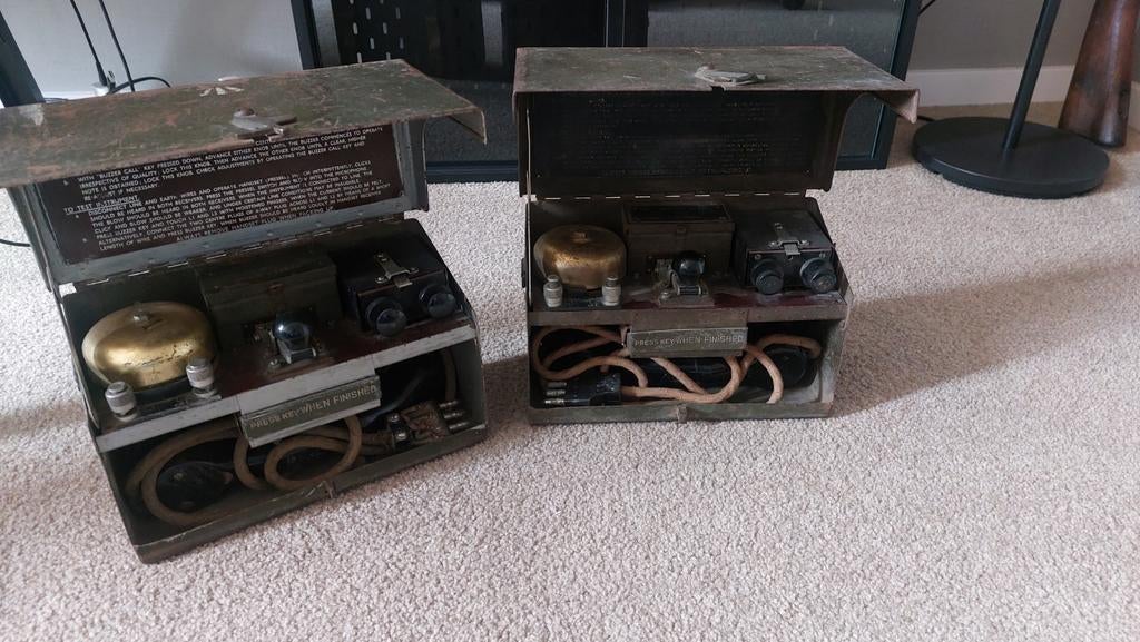 Britse veldtelefoon ww2, Ophalen of Verzenden, Minder dan 50 cm, Minder dan 50 cm