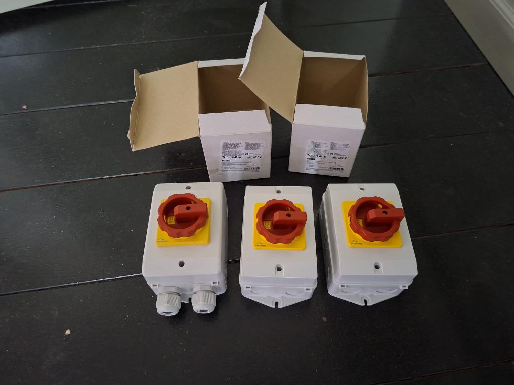 Siemens nieuwe hoofdschakelaar noodschakelaar 3LD2264-OTB53, Ophalen of Verzenden, Nieuw, Schakelaar