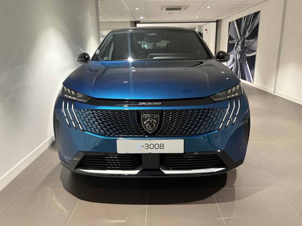 Peugeot e-3008 GT Avantage 210 73 kWh / Panoramisch Schuifda, 12 maanden, Stof, 213 pk, Blauw