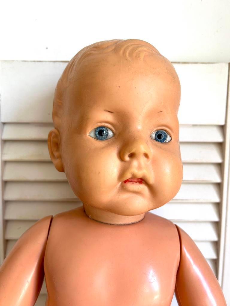 Grote vintage Wildebras pop 58 cm, Verzamelen, Ophalen, Zo goed als nieuw, Pop