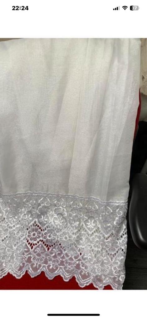 Vitrage €15, Huis en Inrichting, Stoffering | Gordijnen en Lamellen, Ophalen of Verzenden, Gebruikt, 200 cm of meer