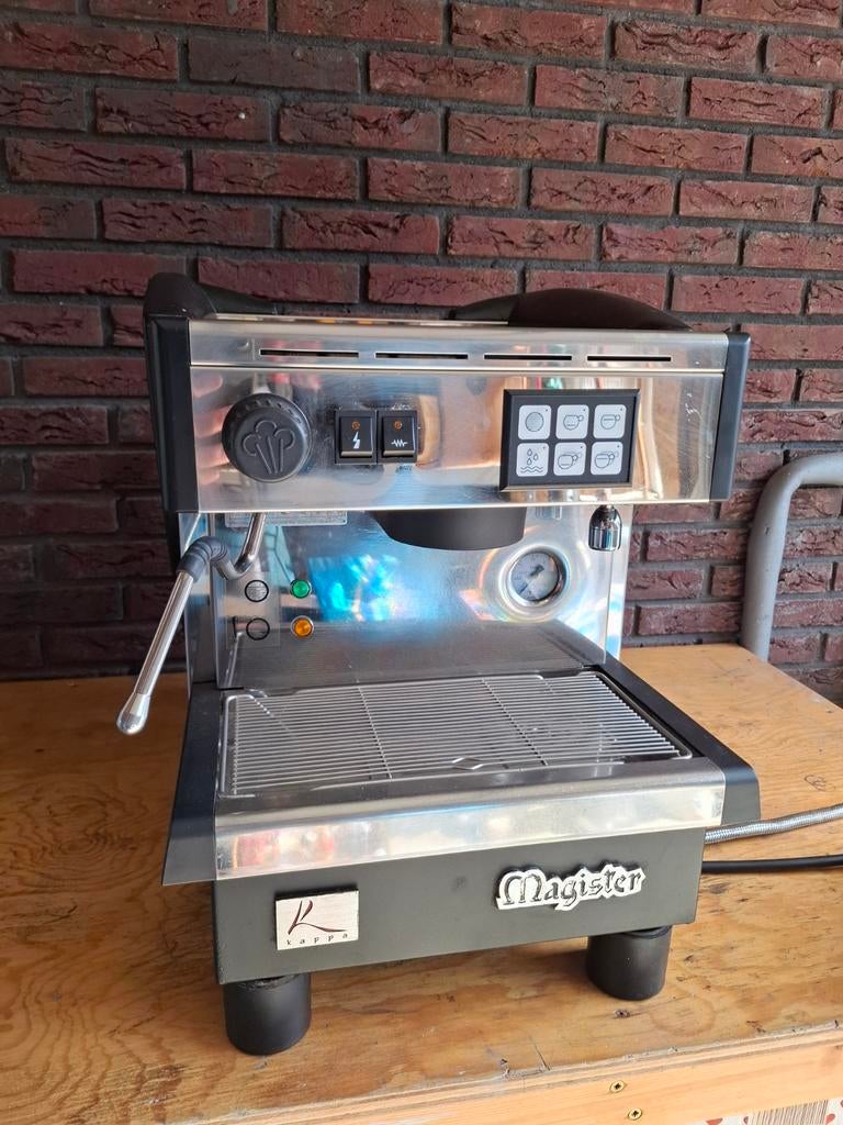 Magister 1 groeps espresso machine, Witgoed en Apparatuur, Koffiezetapparaten, Gebruikt, Espresso apparaat, Koffiebonen, Ophalen