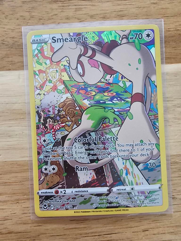 Smeargle TG10/TG30 - Pokémon Kaart, Ophalen of Verzenden, Zo goed als nieuw, Losse kaart, Foil